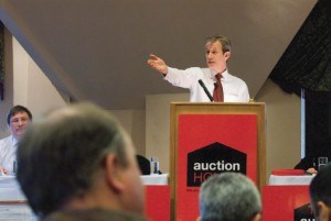 Auctioning off accounts receivable to bidders